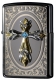 ZA-1-38A #皇冠水晶十字架防風打火機